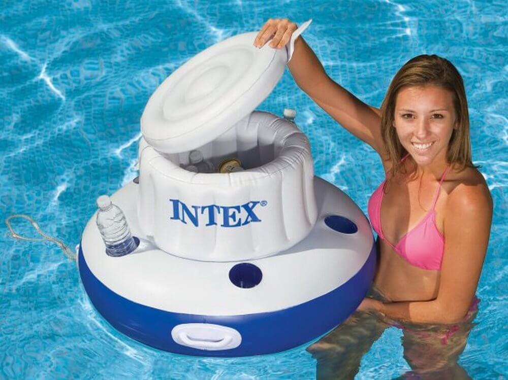 Какого числа можно плавать на моторе. Intex 58820. Intex бар плавающий. Надувной бар Интекс. Надувной мини бар для бассейна Интекс.