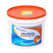 PH+Pool 90МТ Многофункциональные таблетки хлора 3в1 по 20гр 30кг