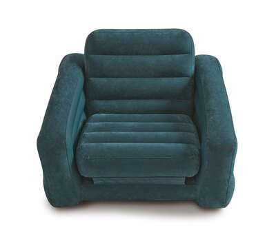 Надувное кресло-кровать Intex 68565 109х218х66 Зеленое