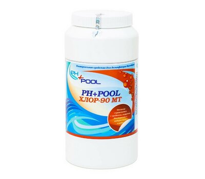 PH+Pool 90МТ Многофункциональные таблетки хлора 3в1 по 200гр 2кг