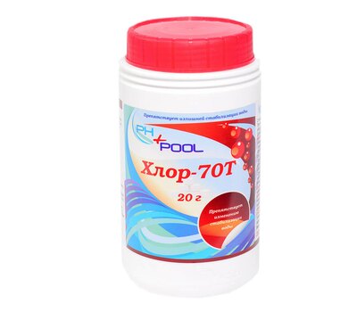 PH+Pool Хлор-70T Ударный в таблетках по 20гр 1кг