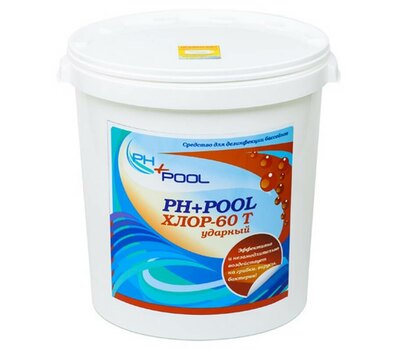 PH+Pool Хлор-60T Ударный в таблетках по 20гр 30кг