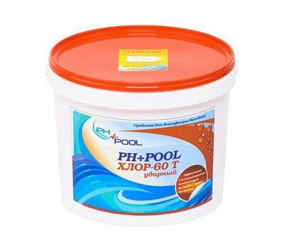 PH+Pool Хлор-60T Ударный в таблетках по 20гр 4кг