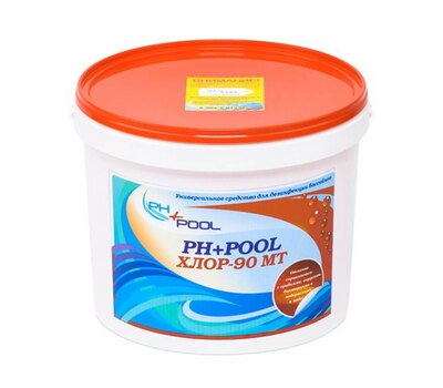 PH+Pool 90МТ Многофункциональные таблетки хлора 3в1 по 20гр 30кг