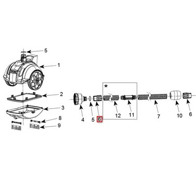 Соединитель для шланга робота Intex 13124