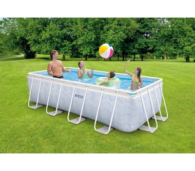 Intex 26780 Chevron Prism Frame Pool 400x200x100