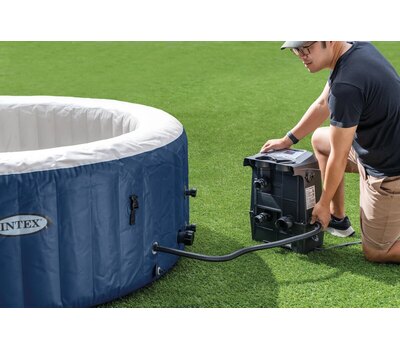 2-4 person Blue Round Bubble Massage Spa S1