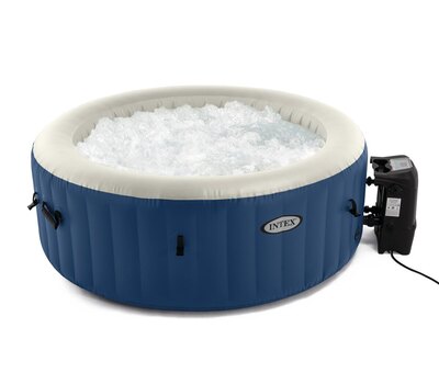 Надувной бассейн СПА Blue Round Bubble Massage Intex 28486 180x66