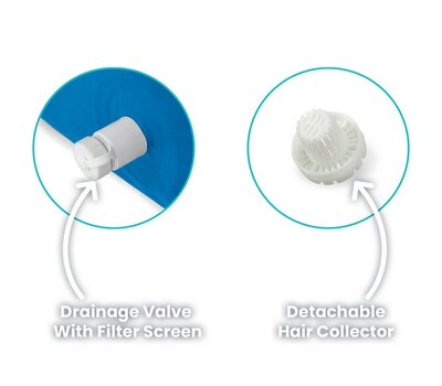 Сливной клапан и сетка от шерсти