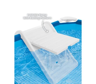 противоскользящий пандус с площадкой для отдыха