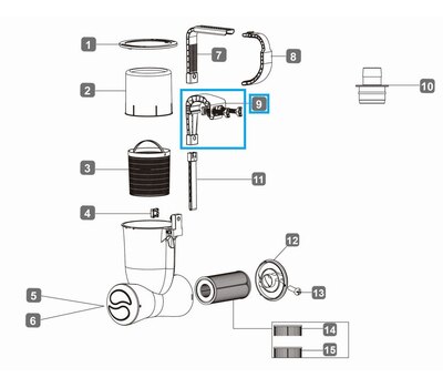 Крепление для скиммера Bestway P61919ASS18