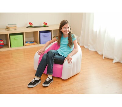 Надувное детское кресло Intex 68597 69х56х48 Розовое
