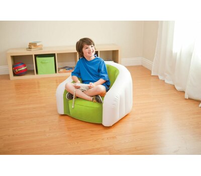 Надувное детское кресло Intex 68597 69х56х48  Зеленое